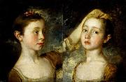 Thomas Gainsborough Mary and Margaret Gainsborough, the artist's daughters china oil painting artist